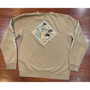 SALTY CREW BEIGE CREWNECK SIZE MEDIUM